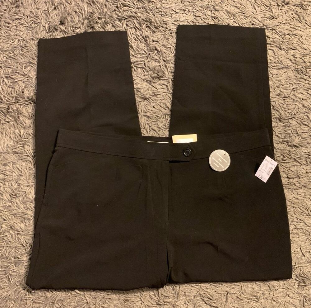Dress Barn Black Pants Size 20W Tummy Control Short Length